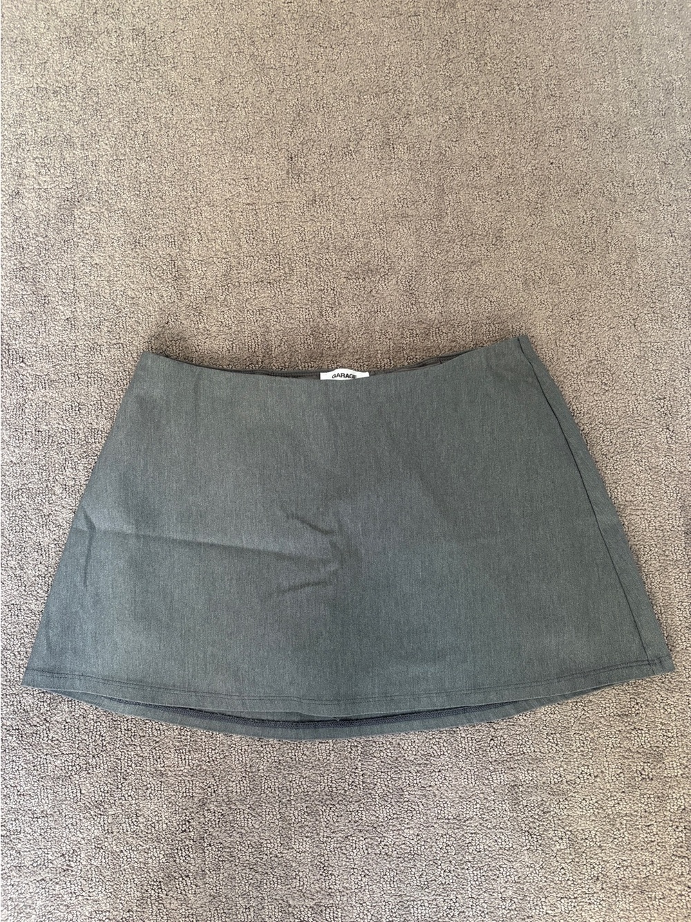Garage Gray Mini Skirt